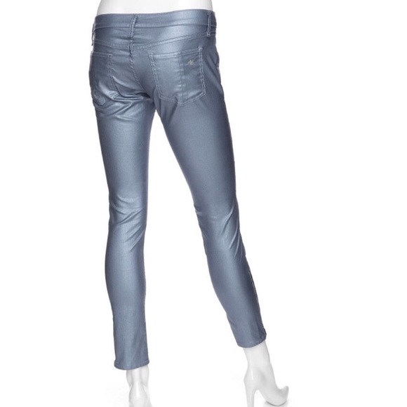 Rag & Bone Intermix Coated Metallic Rocker Pants - Picture 2 of 8